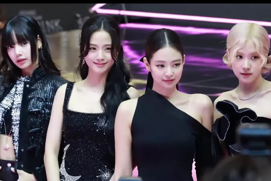 BLACKPINK at the Born Pink in Cinemas pink carpet in Seoul