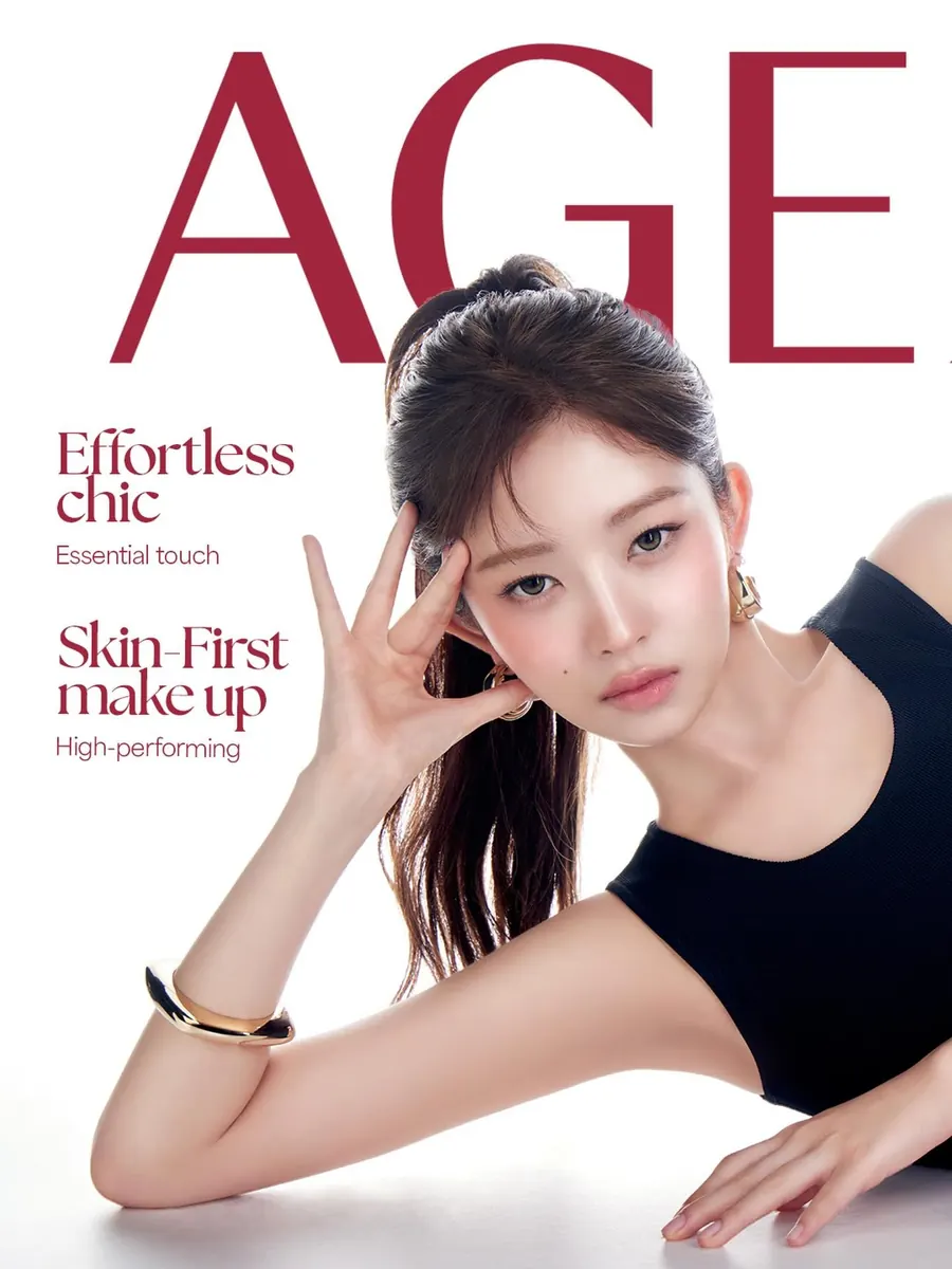 IVE's Rei in a beauty campaign posted by WeWe Atelier