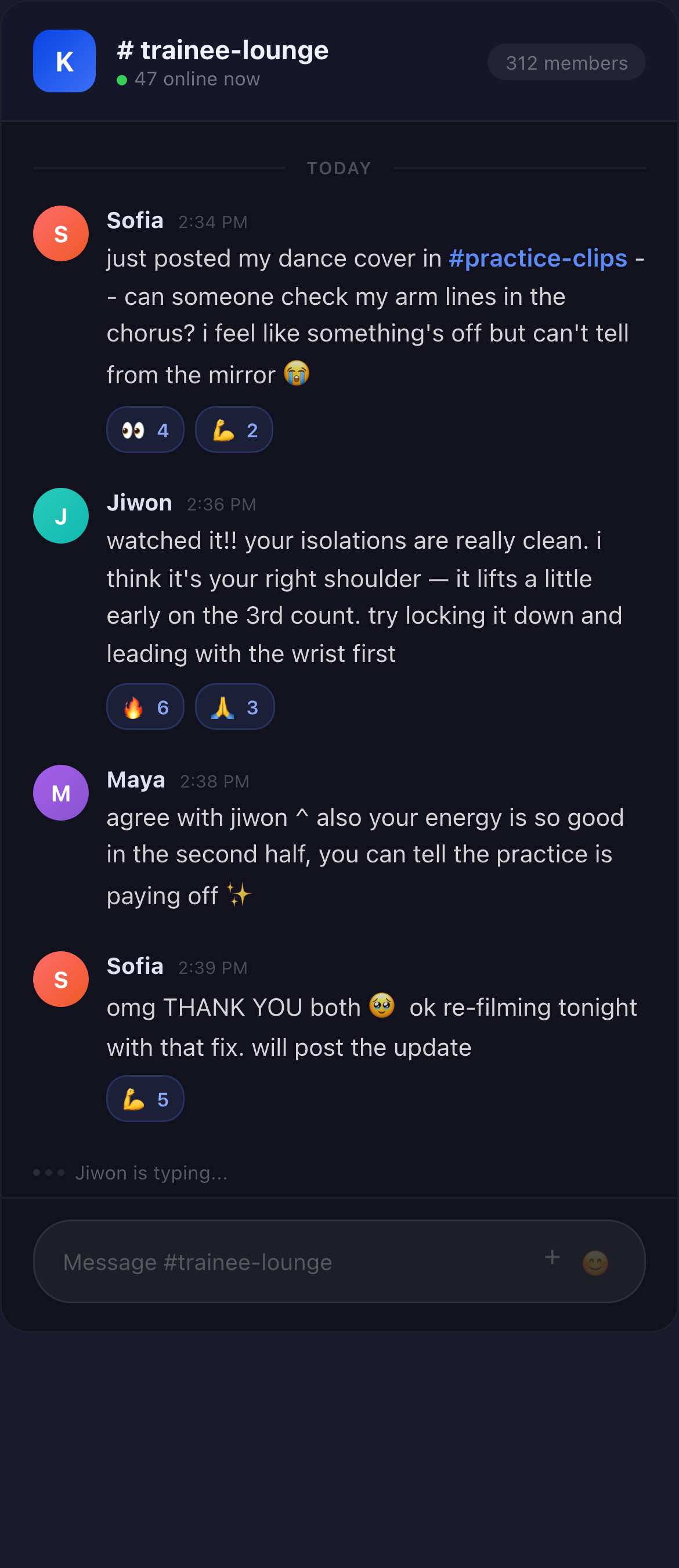 Keens Academy trainee community on Circle